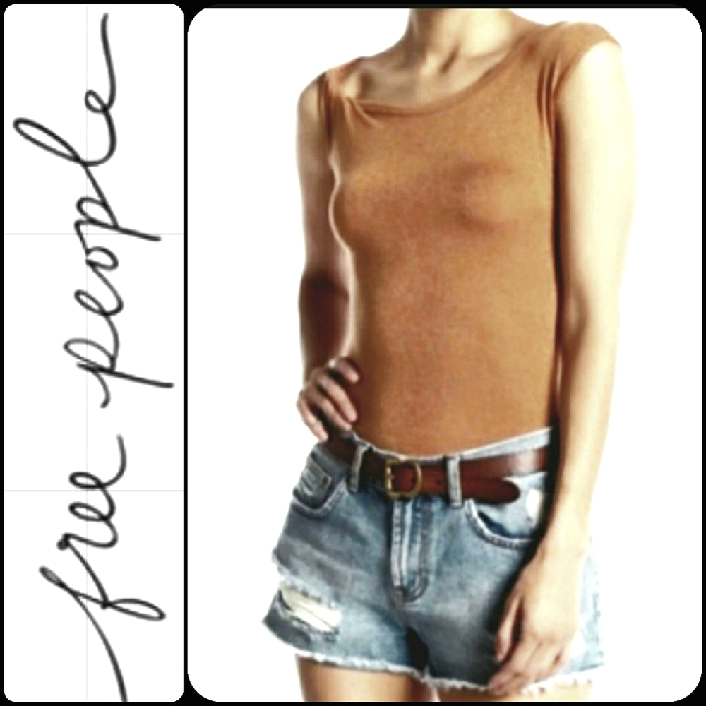 Free People Twist Knot Knit Top NWOT